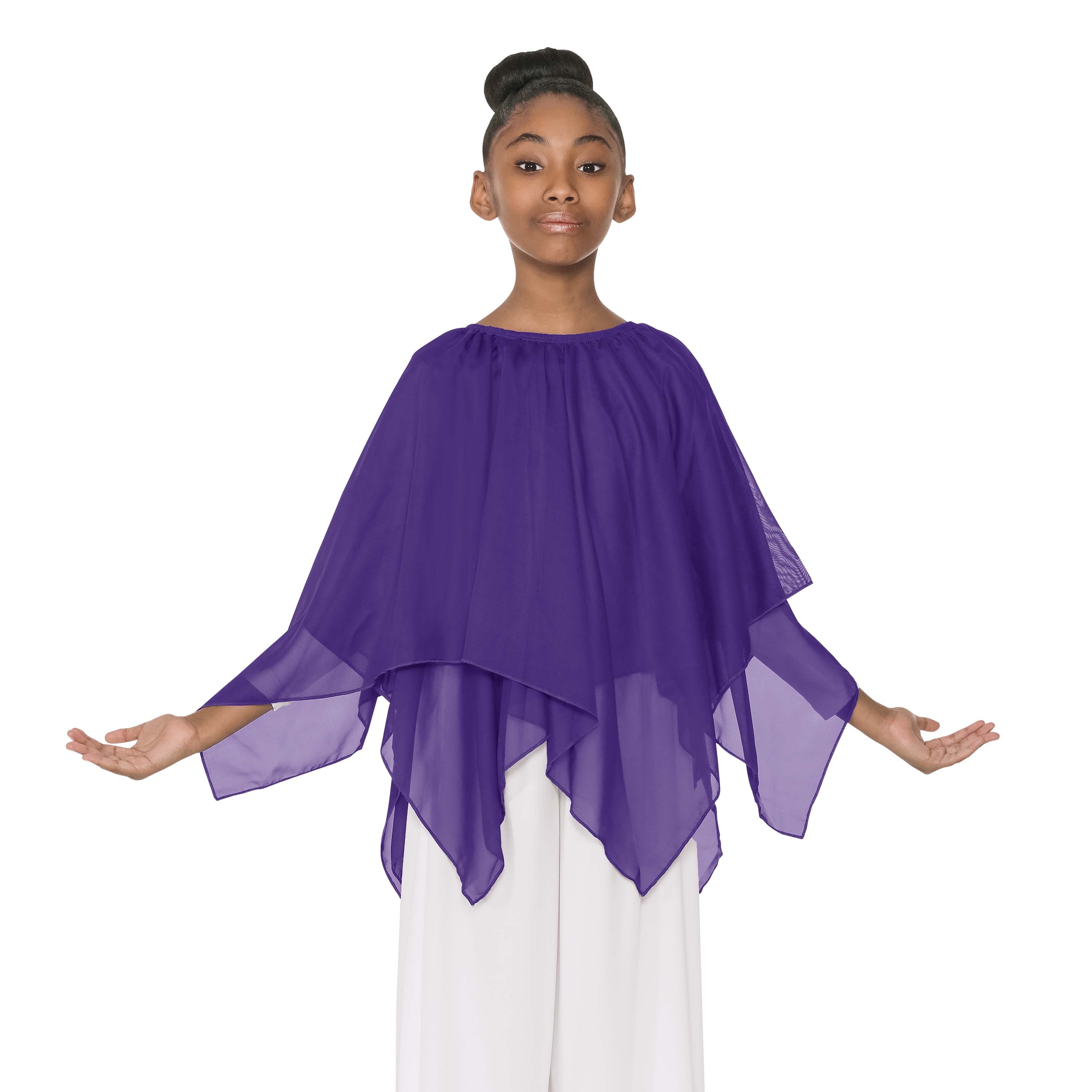 Eurotard 39769C Child Chiffon Double Handkerchief Skirt